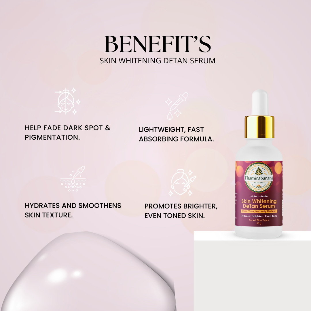 Thamirabarani Naturals Skin Brightening DeTan Serum