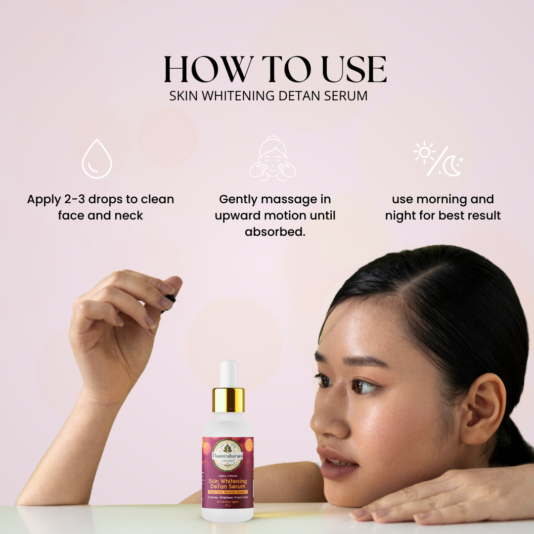 Thamirabarani Naturals Skin Brightening DeTan Serum